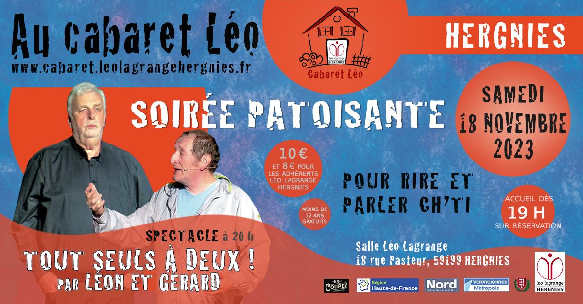 Evenement Cabaret Léo Léon et Gérard 2023